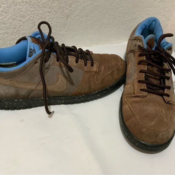 Nike Dunk Low CL Baroque Rustic Brown Blue 2007 Size 10.5 Sneakers 304714-228 - Picture 2 of 11